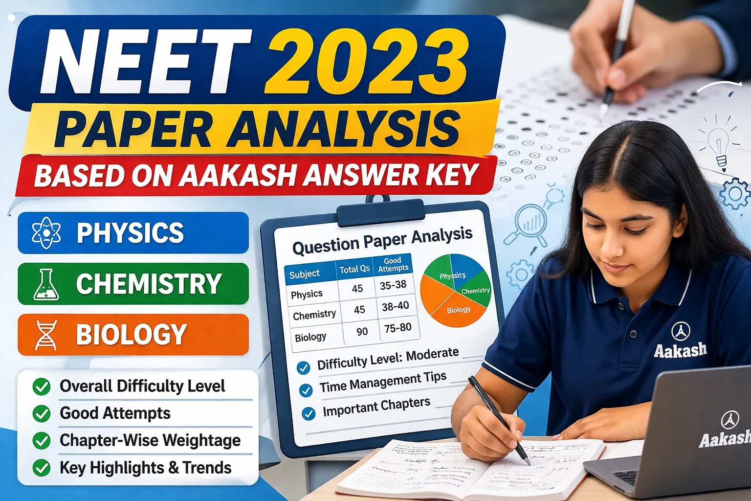 NEET 2023 Paper Analysis Based on Aakash Answer Key